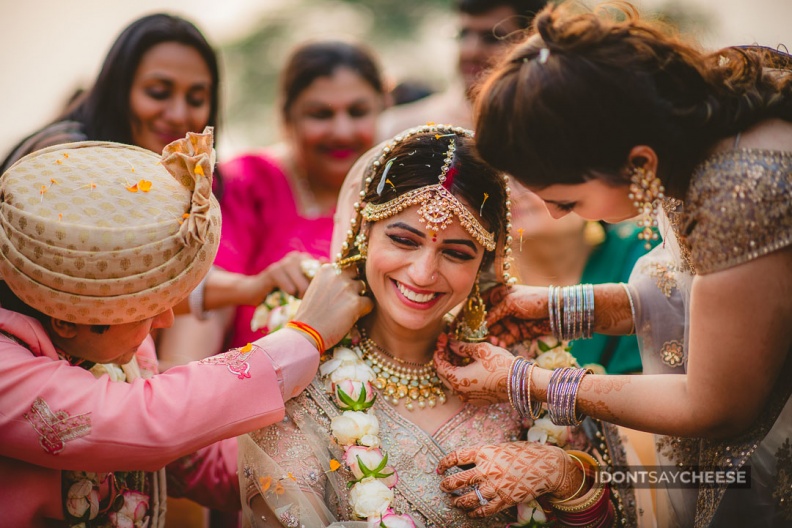 Bridal Candid Photography - Mangalsutra bride and groom